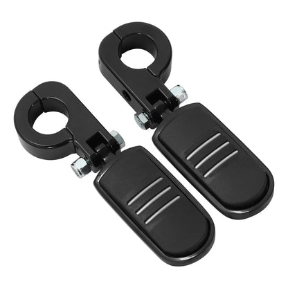 1.25" Black Pegstreamliner Highway Engine Guard Footpegs for Harley