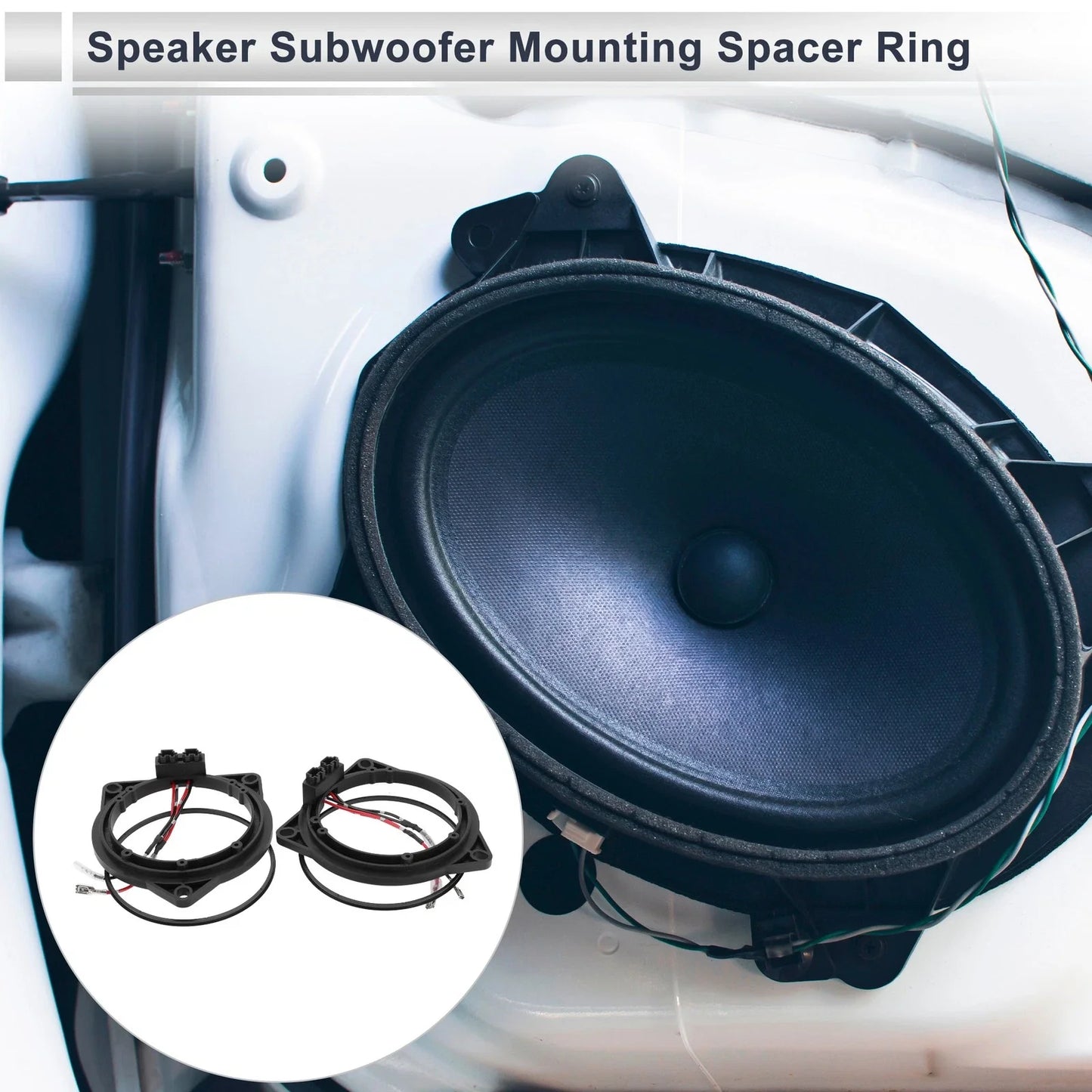 3.5in Spacer Ring Midrange Speaker Space Adaptor for BMW