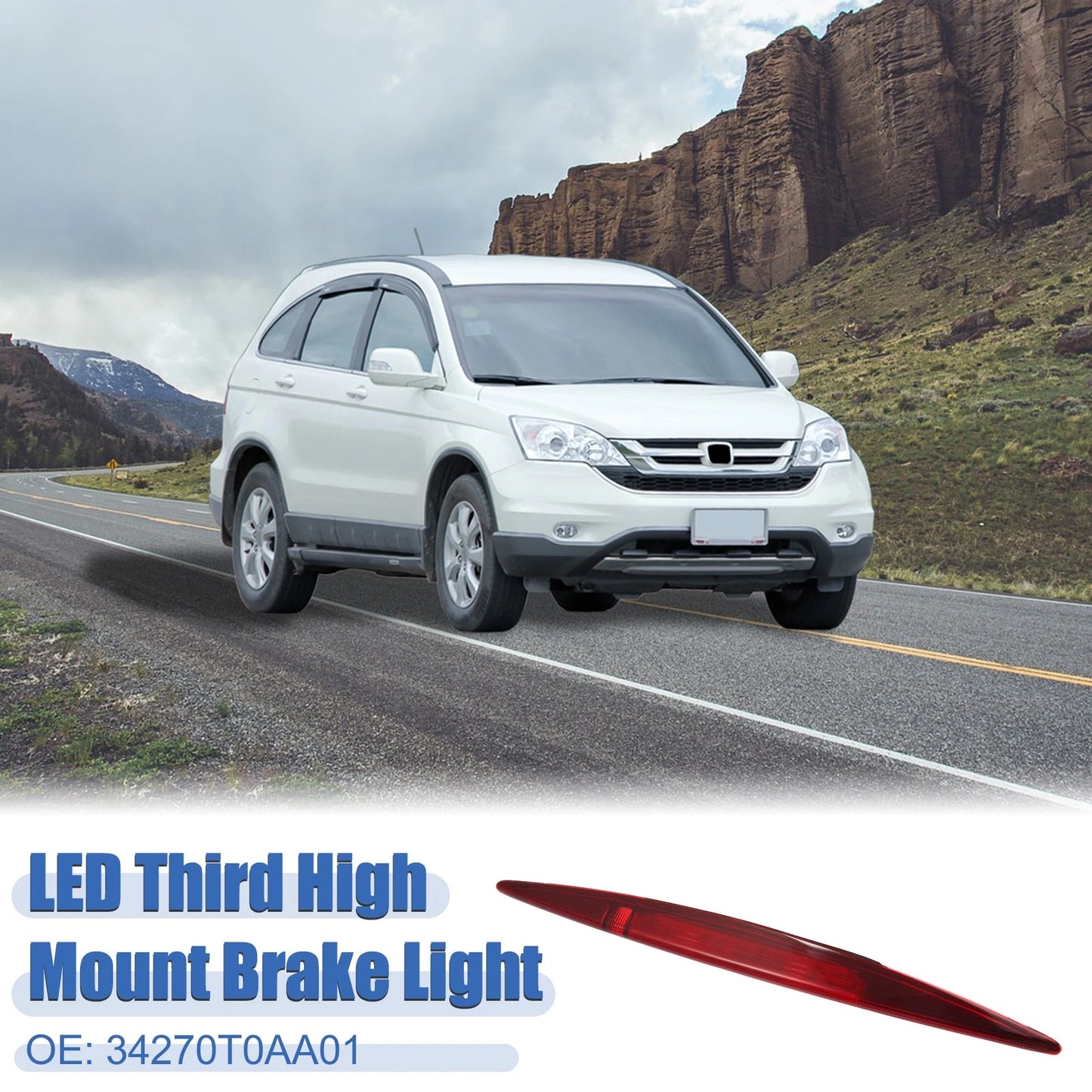 High Level Third Rear Brake Light 34270TFCH01 for Honda CR-V (2012–2016) Red