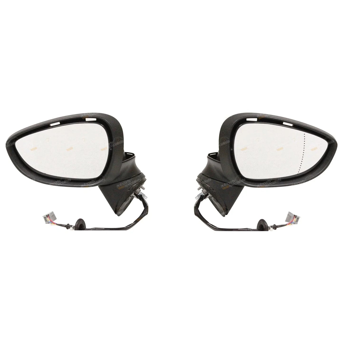 Electric Door Mirrors with Covers for Ford Fiesta WS/WT (2008-2013)