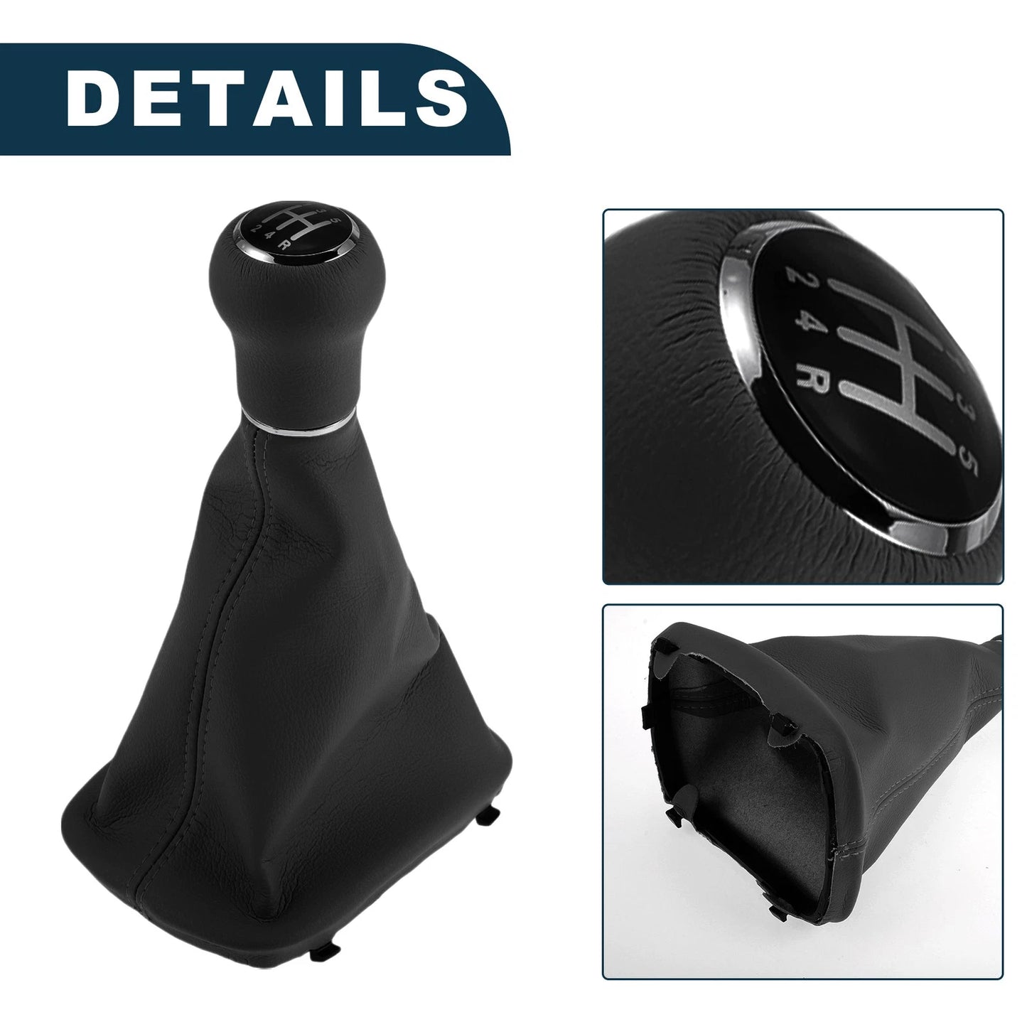 5 Speed Gear Shift Knob w/ Cover No. 4B0863279A for Audi A4 (1997–2000)