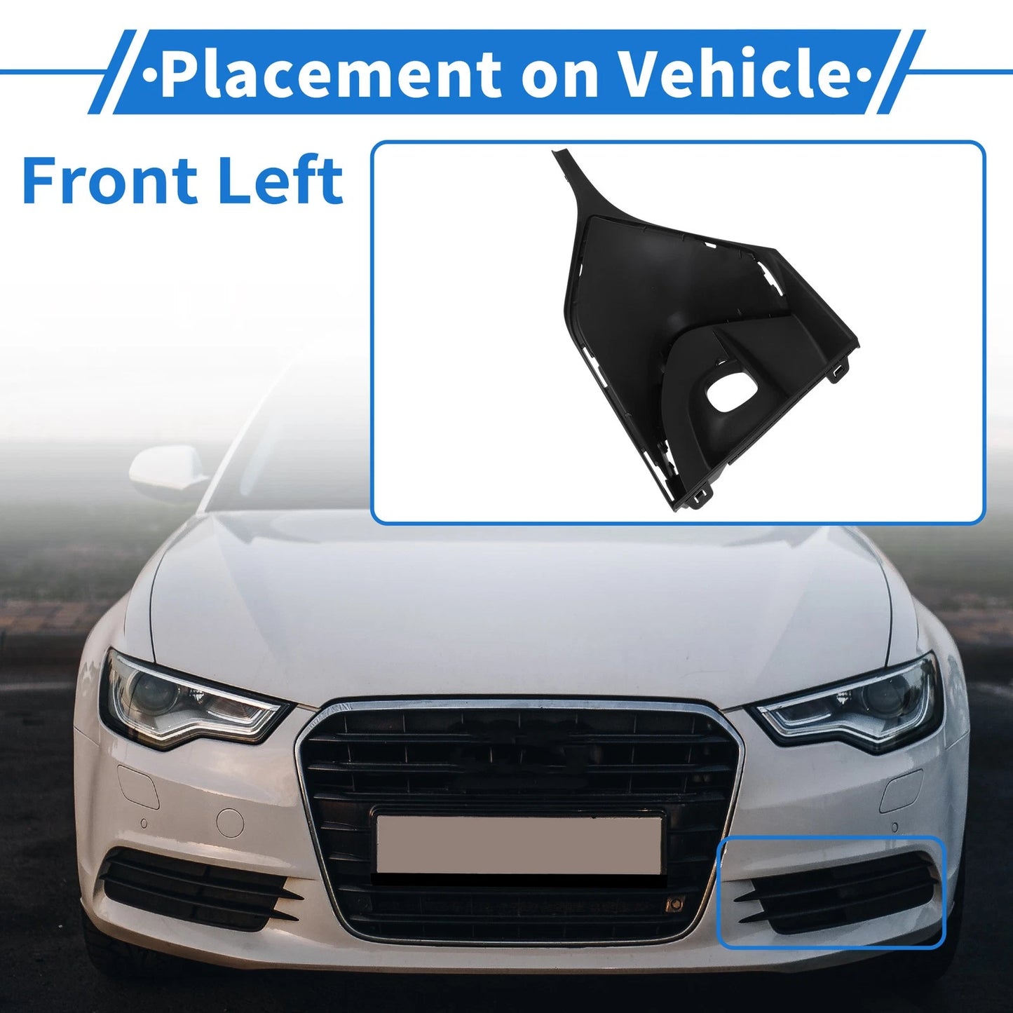 1 Pc Fog Light Grill for Buick Encore GX (2020–2023) No. 42740452 Black