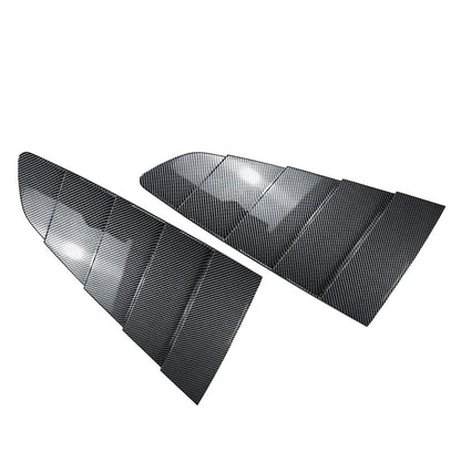 Rear Side Quarter Window Louvers Cover for Ford Mustang (2015–2023)