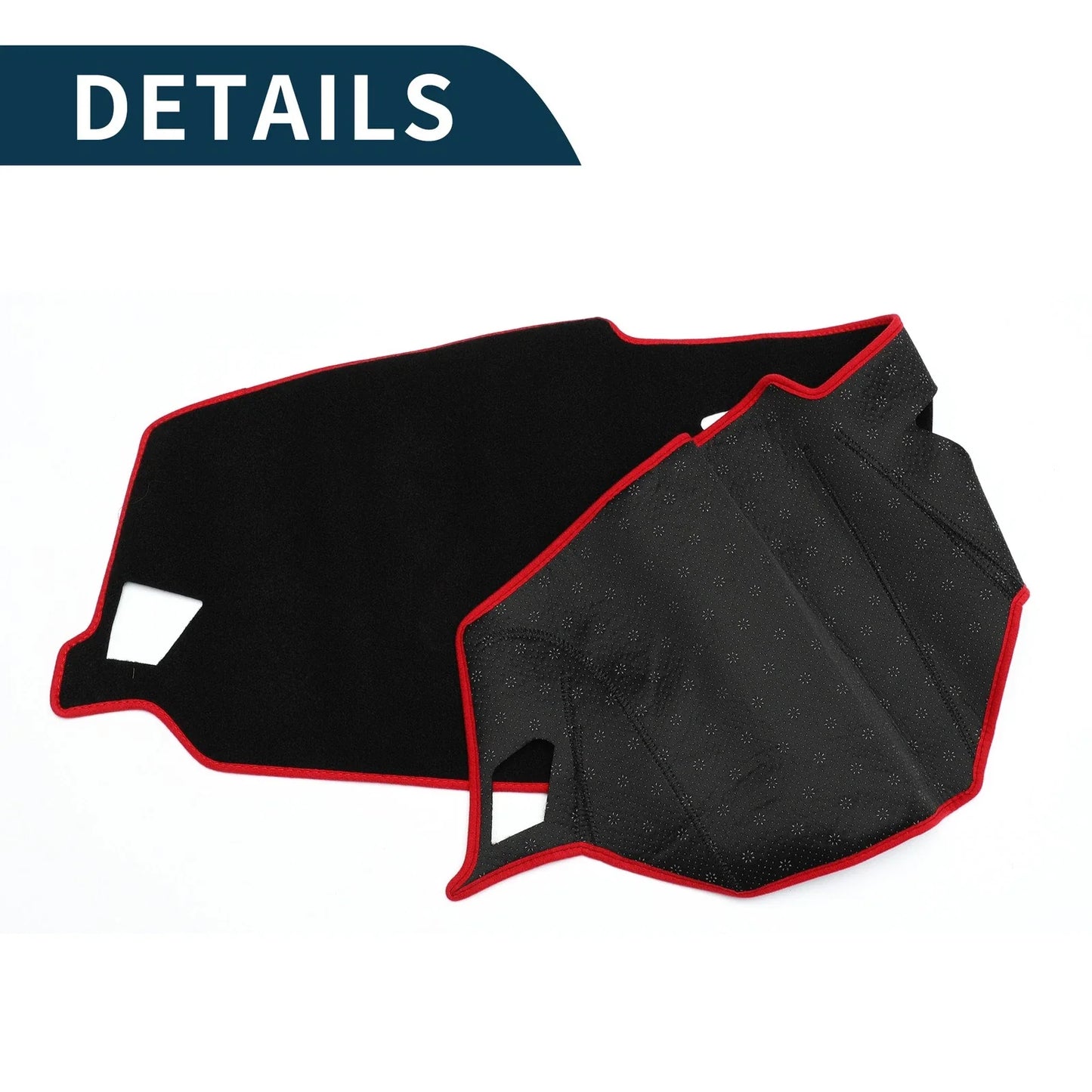 Dashboard Dash Cover Mat for BMW 4 Series Black Red