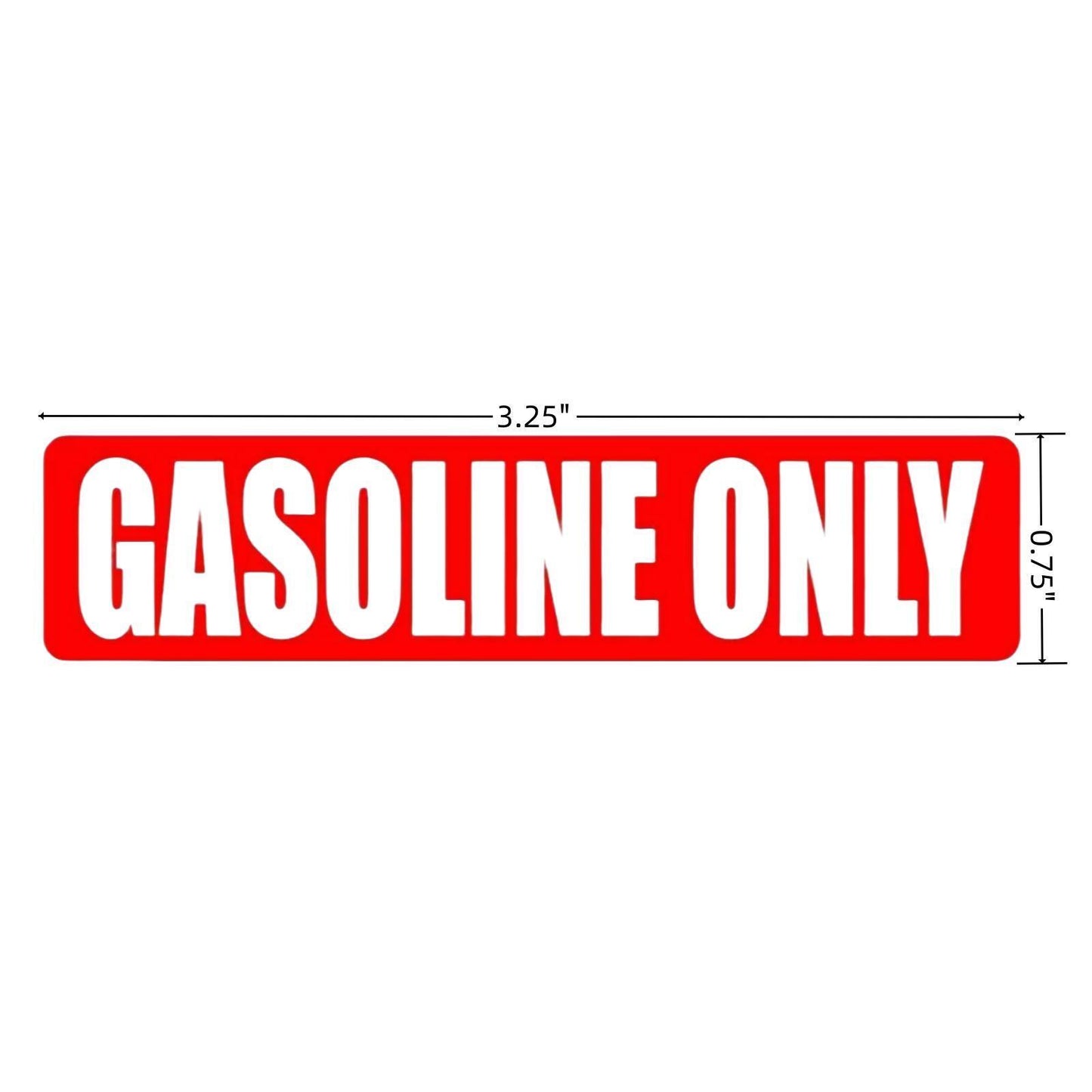 20x Gasoline Fuel Only Sticker for Gas Tank Decal