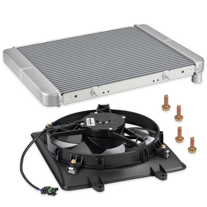 Aluminum Radiator & Cooling Fan for Polaris Sportsman (2002–2006)