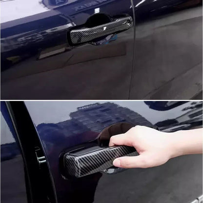 4pcs / Carbon Fiber Side Door Handles Cover Trim for Toyota Tacoma (2024–2024)