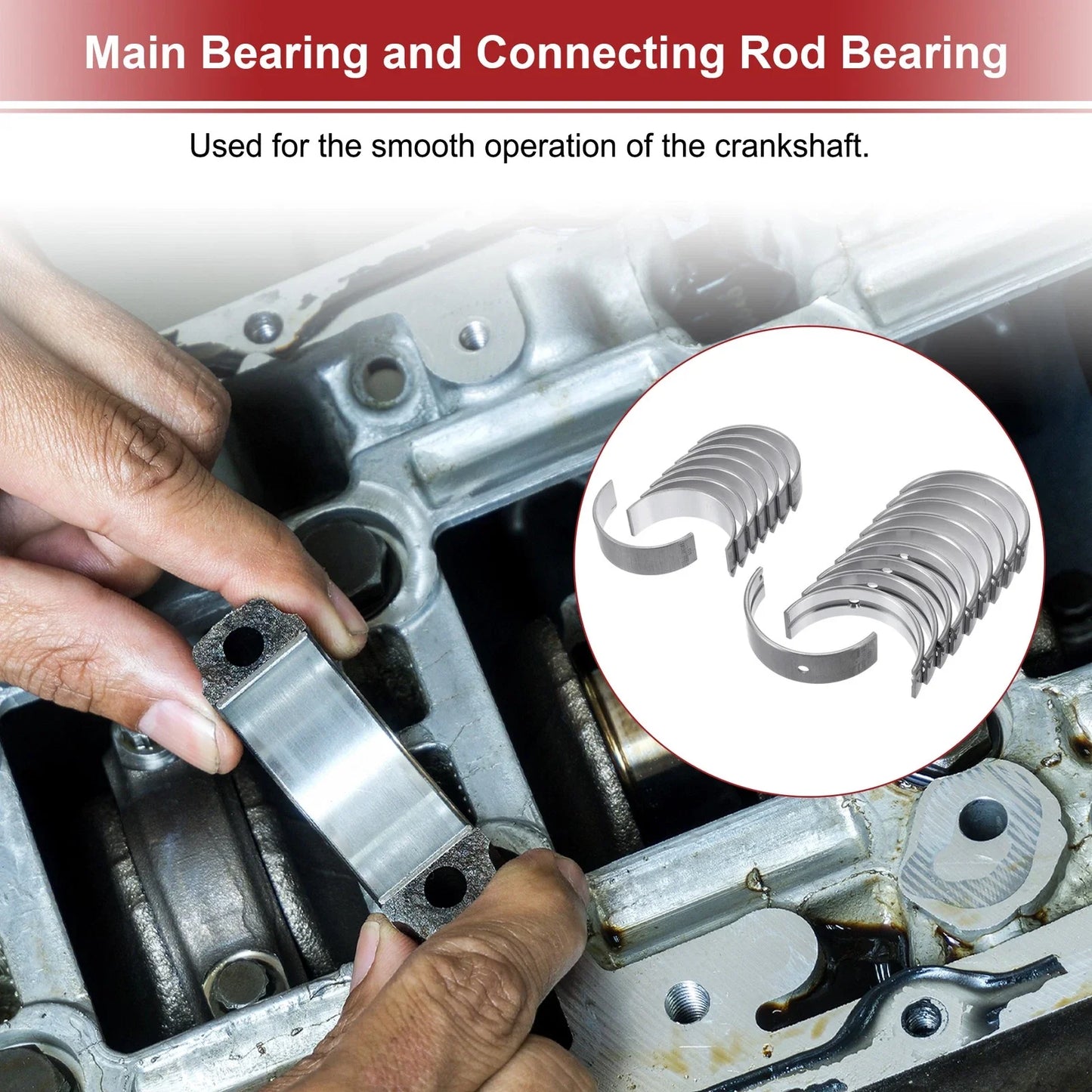 Main Bearing & Connecting Rod Bearing Kit for Hyundai Elantra (2011-2016)
