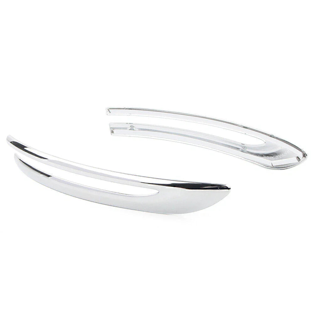 ABS Chrome Rear View Mirror Stripe Covers for Nissan Kicks (2017-2019)