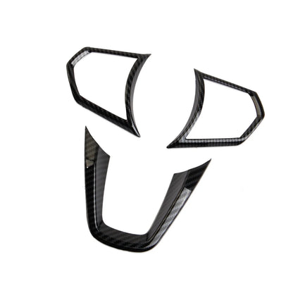 Carbon Fiber Style Central Control Steering Wheel Trim Cover for Acura MDX