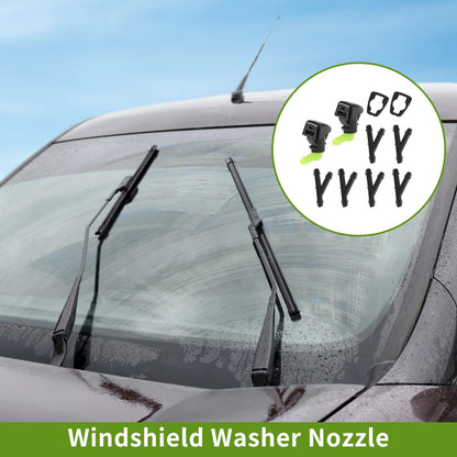 Windshield Washer Nozzle w/ Hose Connector for Ford (2013–2019) No.BT4Z17603A