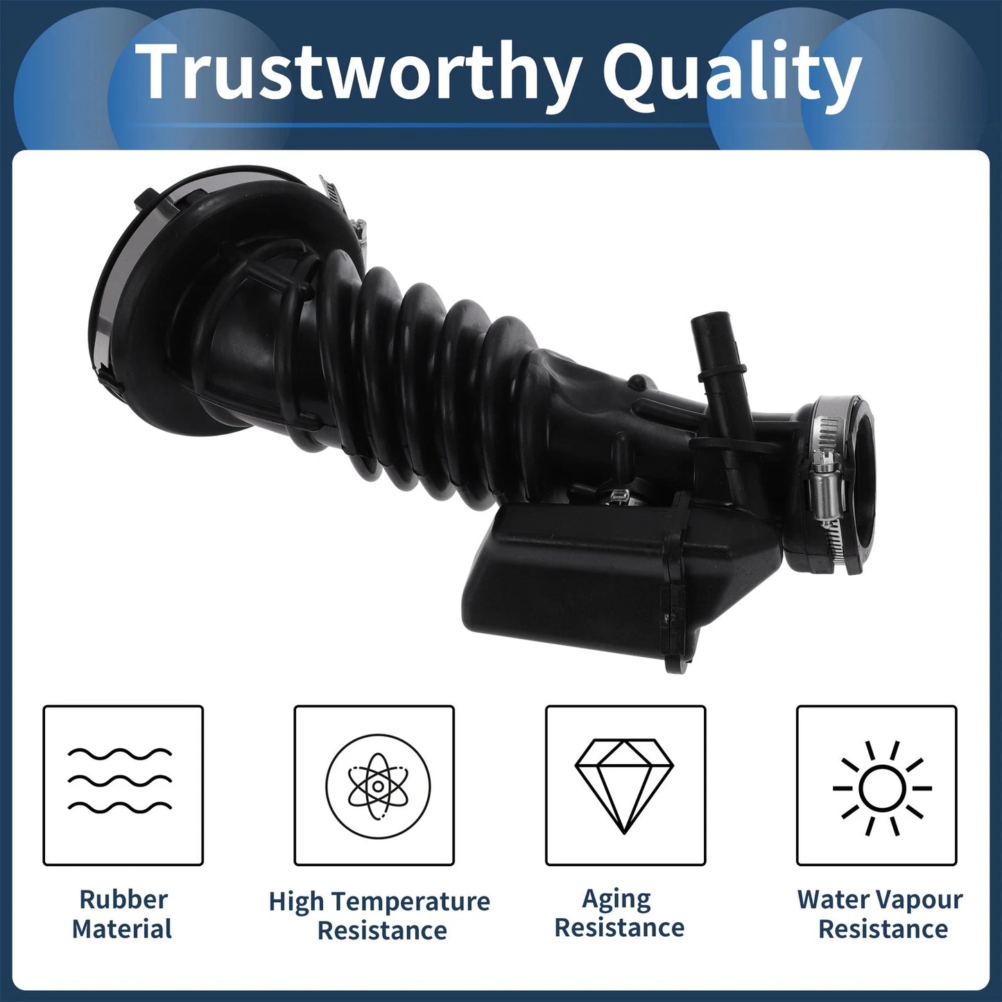 Engine Air Intake Hose for Chevrolet Malibu 1.5L Turbo (No. 696409, Rubber)