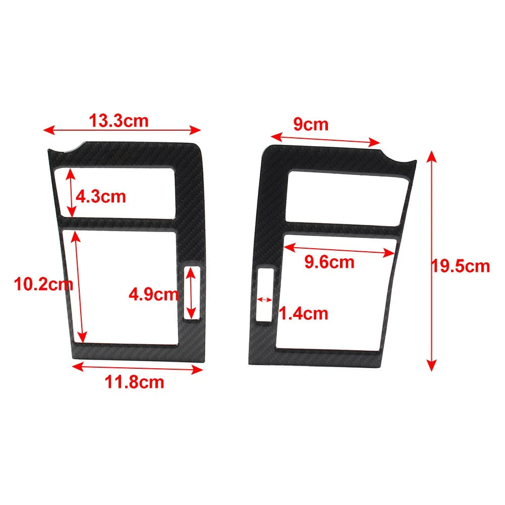 2X Carbon Fiber Steering Wheel Button Cover Trim for Toyota Tacoma (2016–2019)