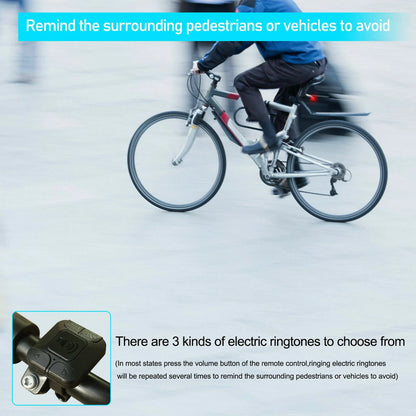 USB Rechargeable Black Bike Alarm Tail Light with Smart Brake Sensing