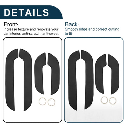 Car Door Anti Kick Pad Sticker Protector for Lexus NX300 (2015) - Black Set