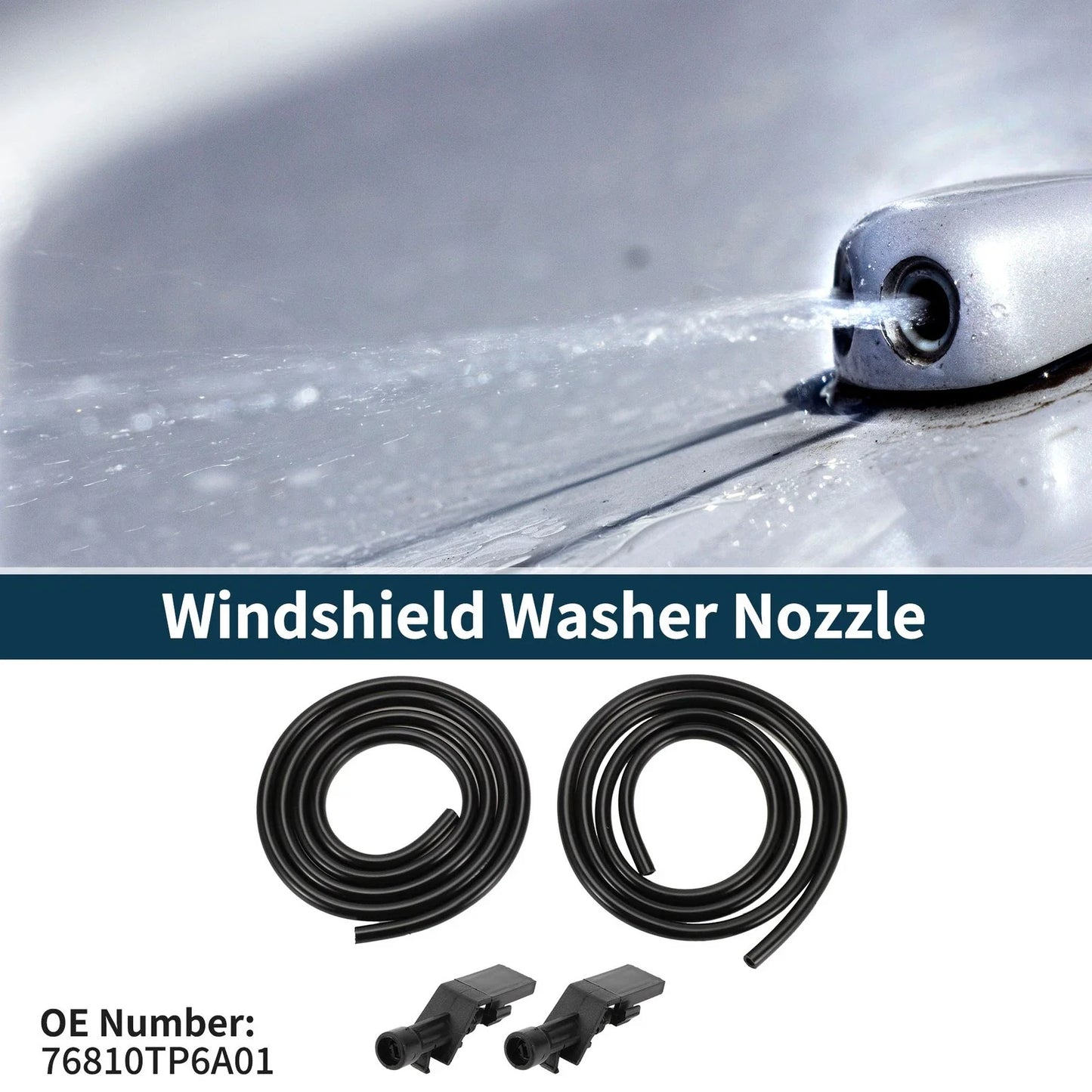 Windshield Washer Nozzle & Fluid Hose for Honda HR-V (2016-2023)