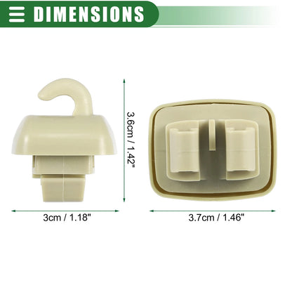 2pcs Sun Visor Holder Clip for Audi A6 Quattro (1998–2005) No. 4B0857562 Beige