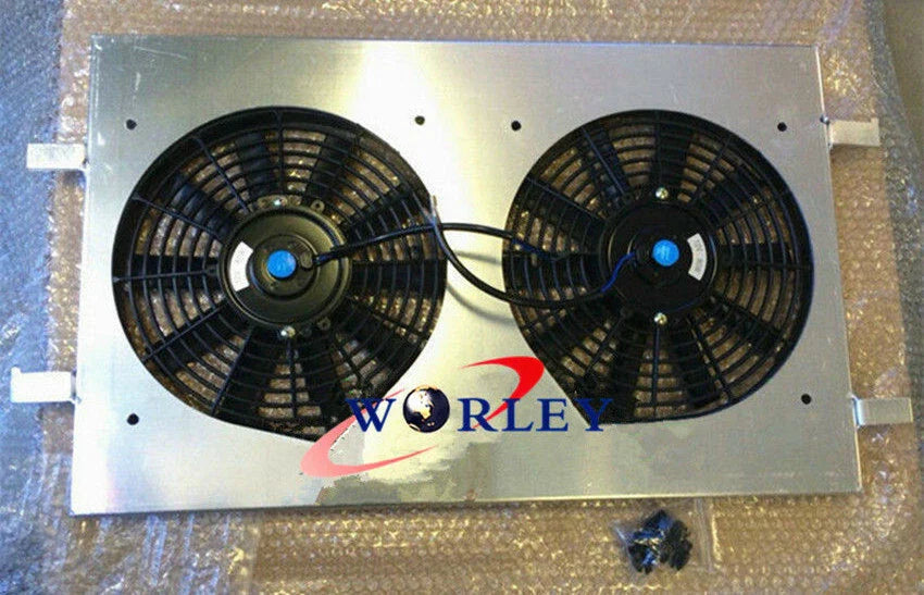 Aluminum Radiator & Shroud Fan Hose for Commodore VT VX VU WH V6 3.8 (1997-2002)