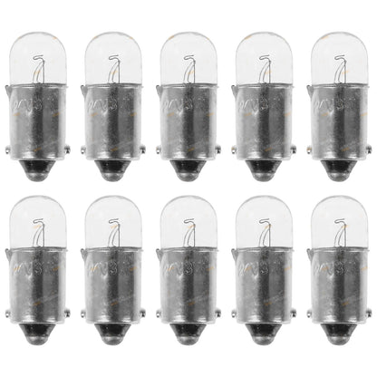 Set of 10 Auto Light Globe Bulbs BA9s for 24V Vehicles