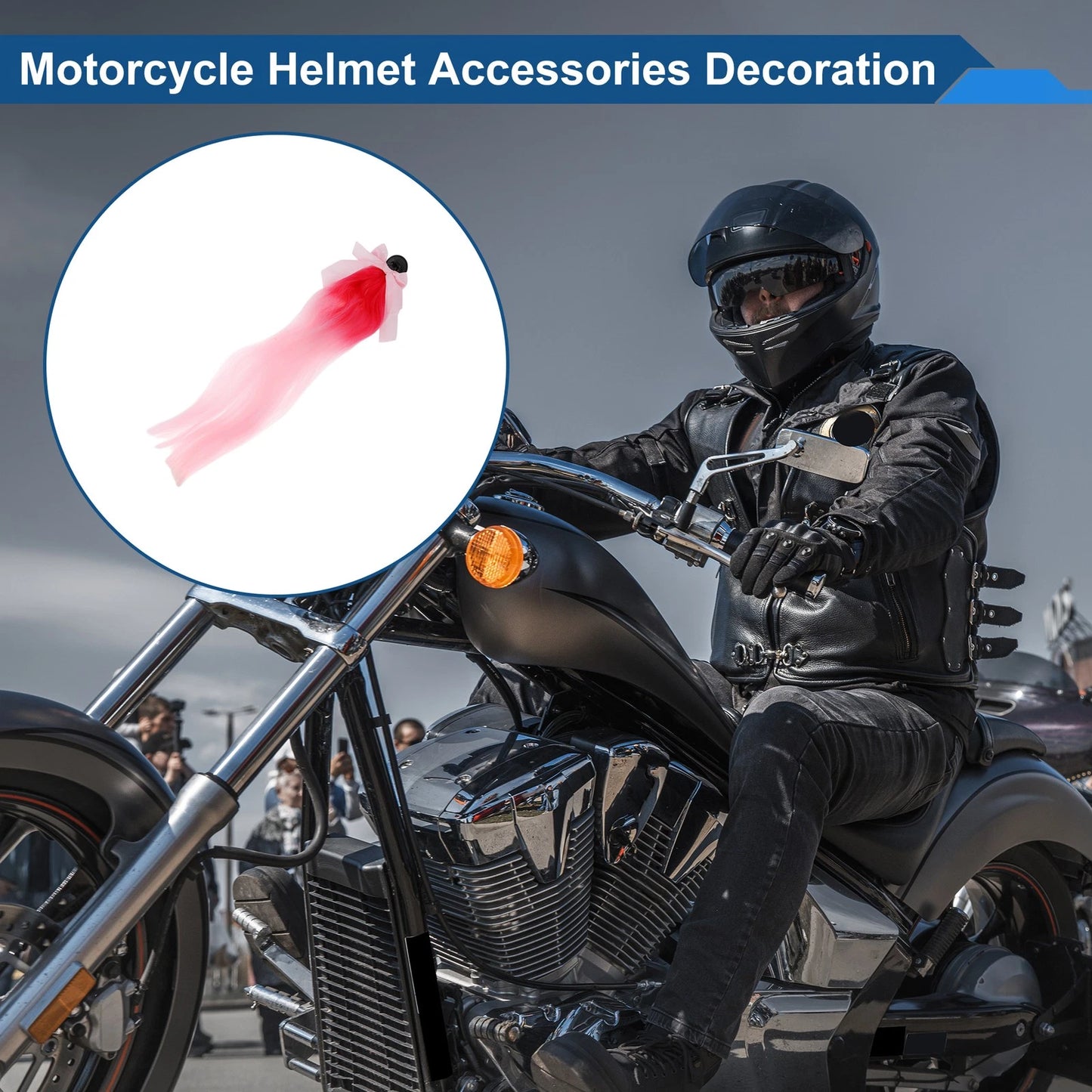 Motorcycle Helmet Accessories Pink Light Pink High-Temperature Silk