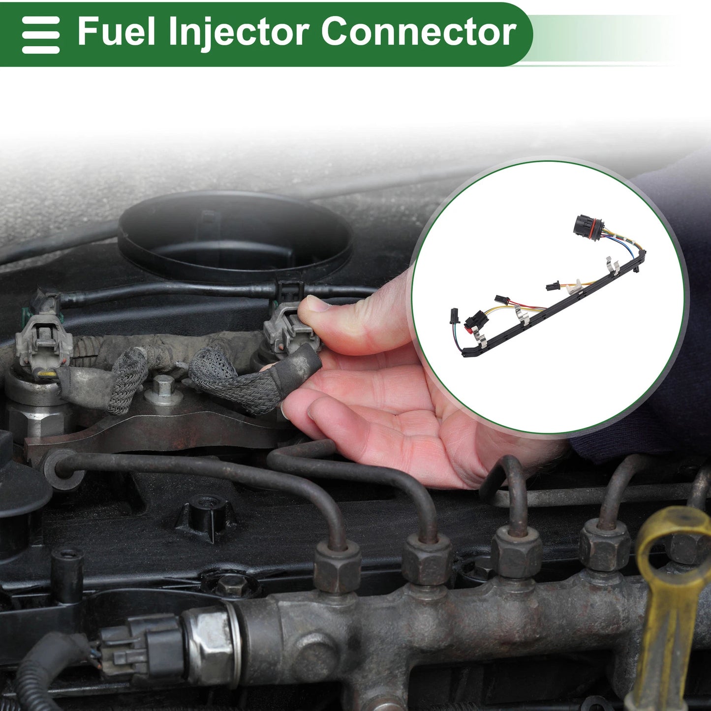 Fuel Injector Connector No.8C3Z9D930AA for Ford F-250/F-350 Super Duty (2008–2010)