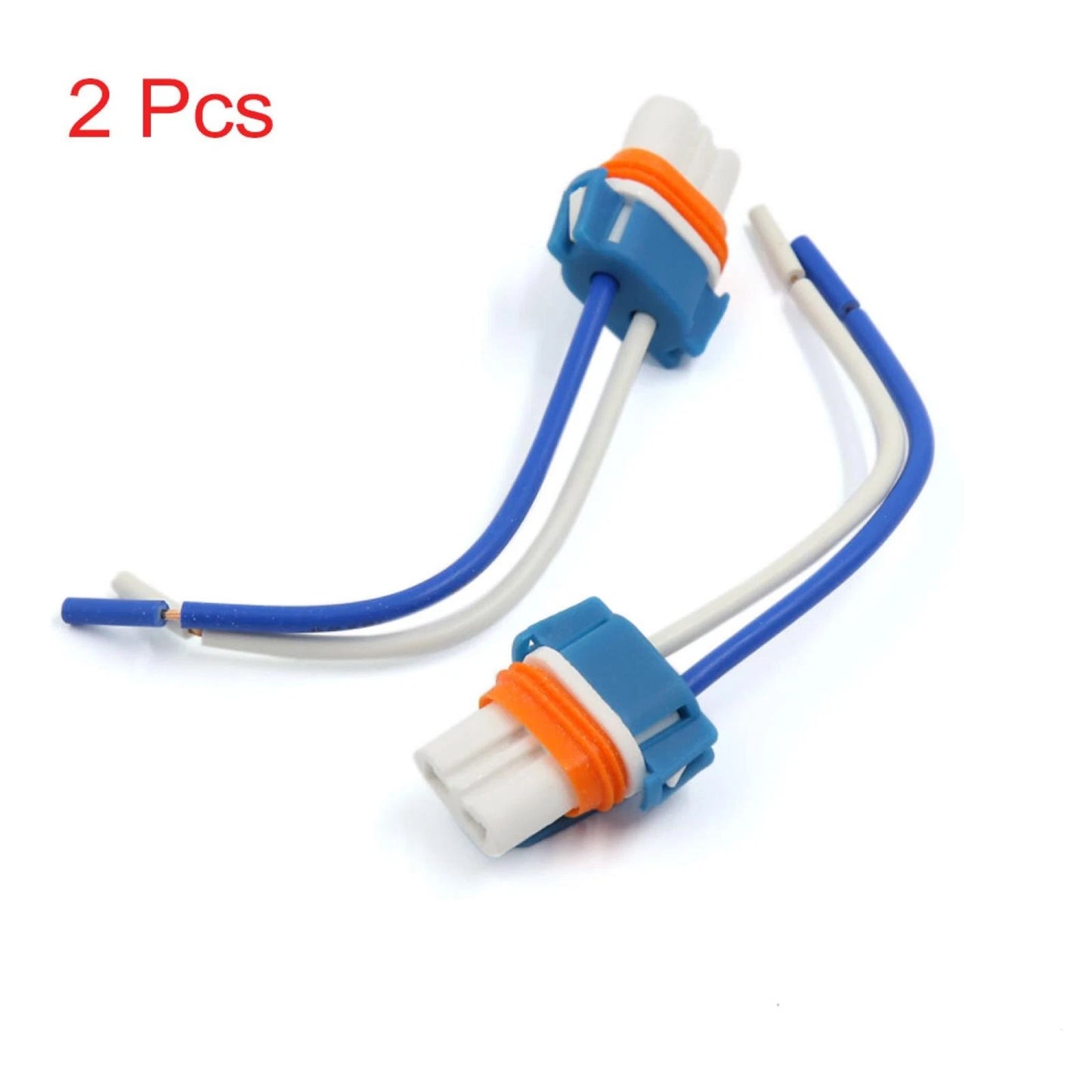 2X Headlight Lamp Bulb Connector Adaptor for 9145 H10 9005 HB3