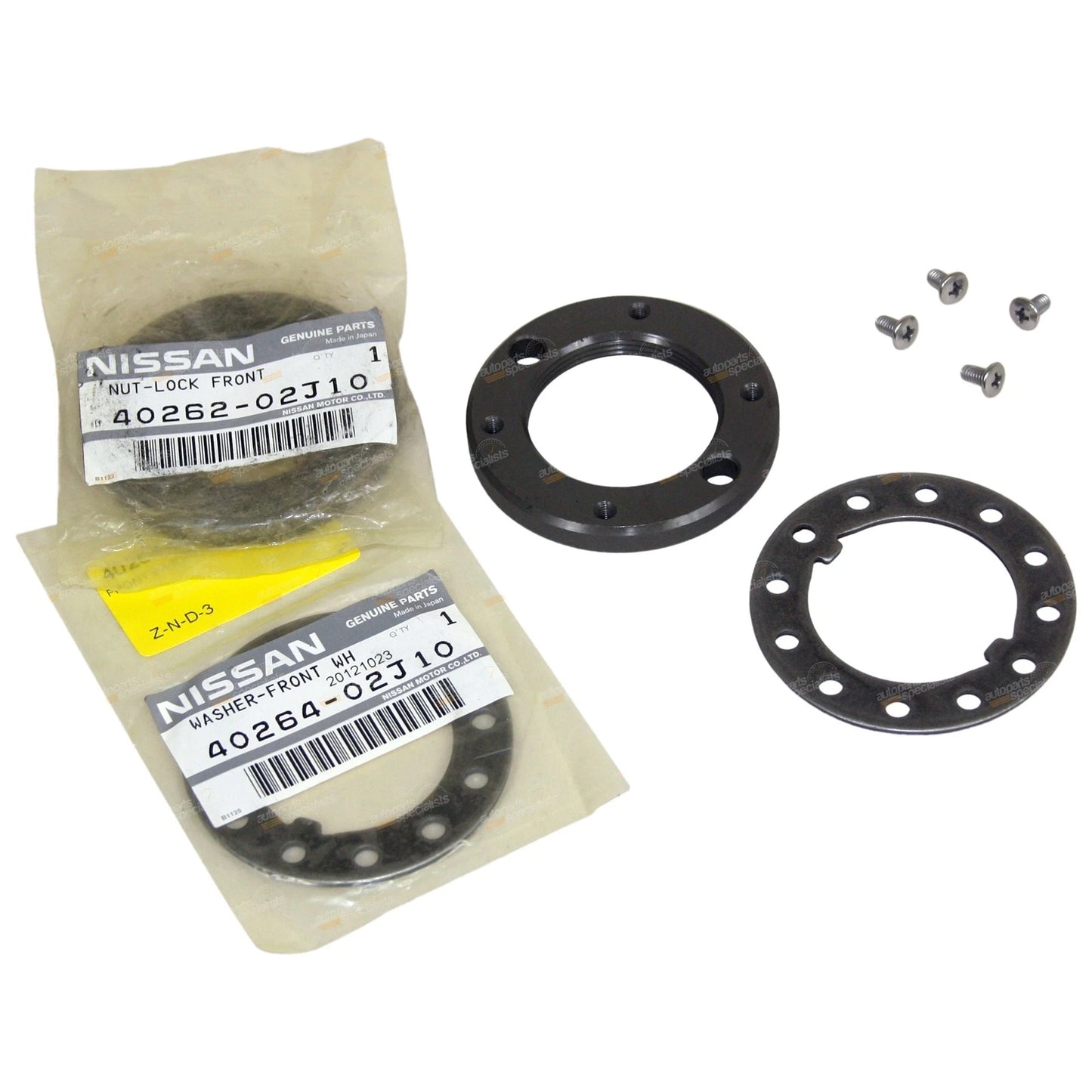 Front Wheel Bearing Hub Axle Lock Nut & Washer for Nissan Patrol GU (1997–2023)