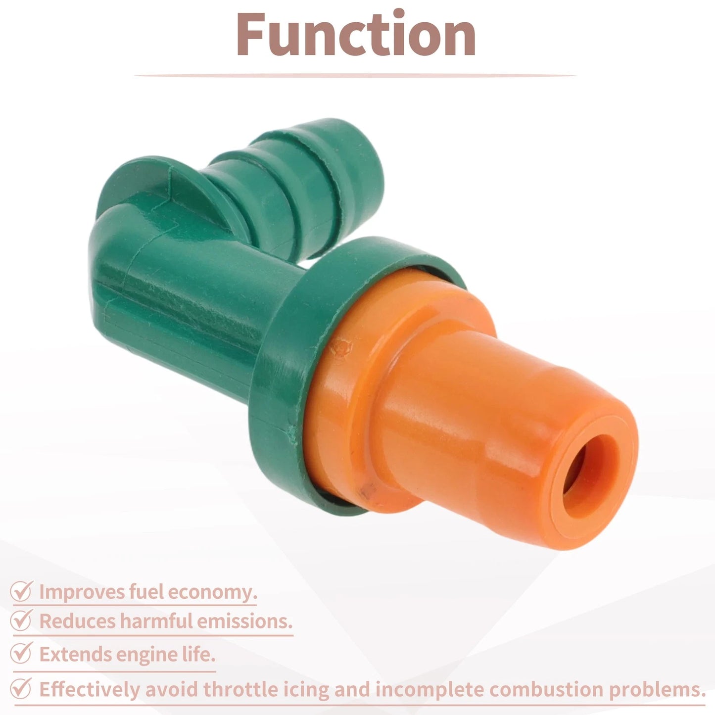 PCV Valve for Ford Escape 2.5L (2009–2025) 8S4Z6A666A Plastic White Orange