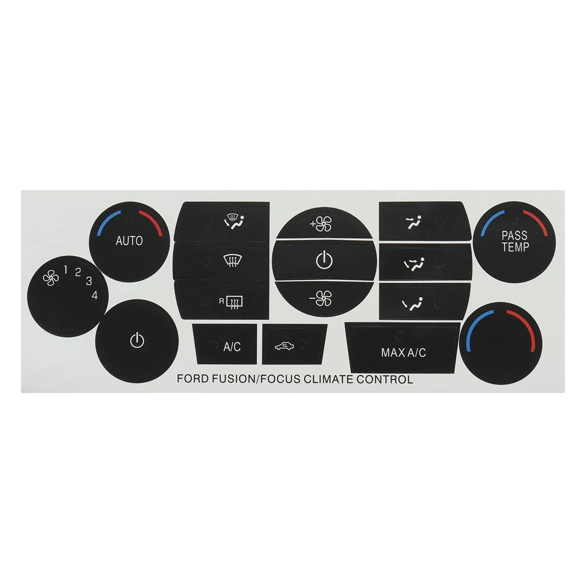 Heater AC Climate Control Button Repair Decal Stickers for Ford Escape Fusion