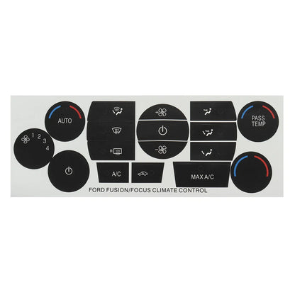Heater AC Climate Control Button Repair Decal Stickers for Ford Escape Fusion