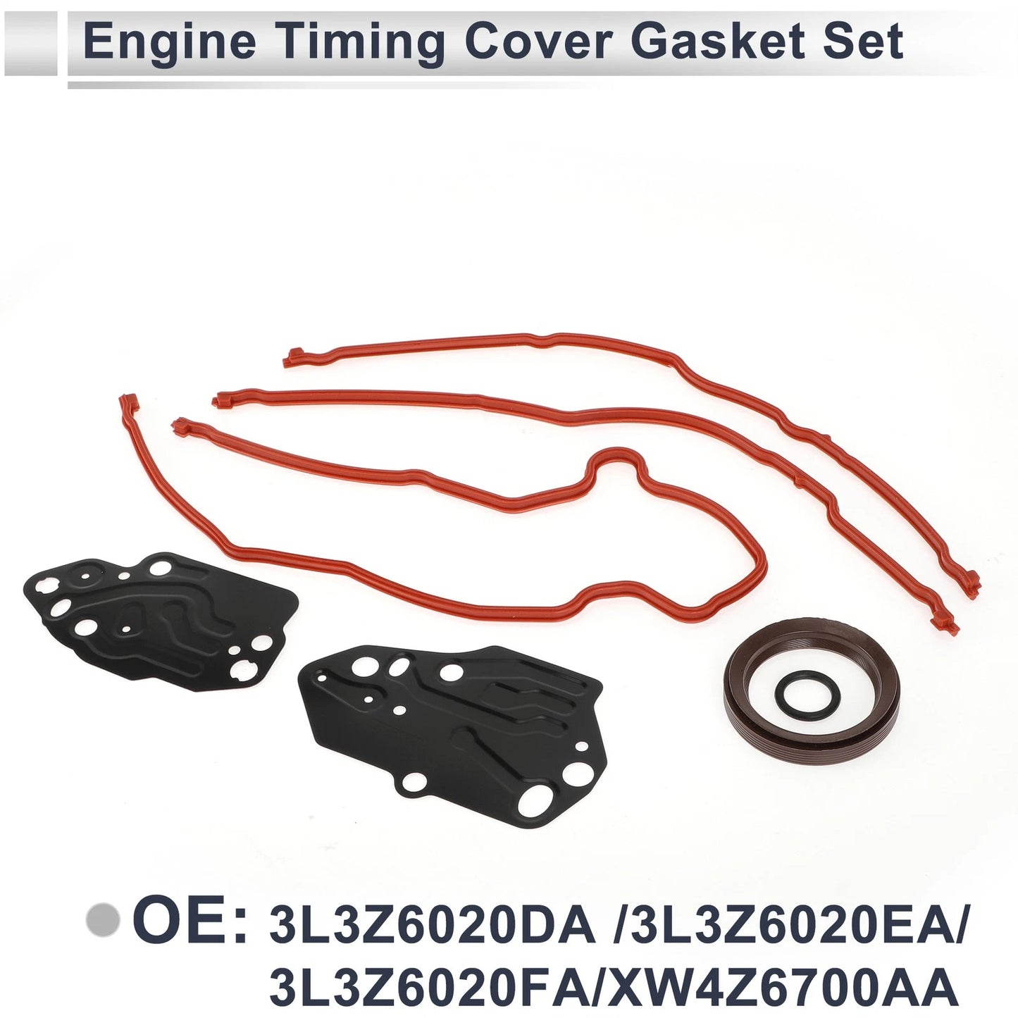 Set of 2 Engine Timing Cover Gasket Seal TCS46078 for Ford Lincoln 5.4L