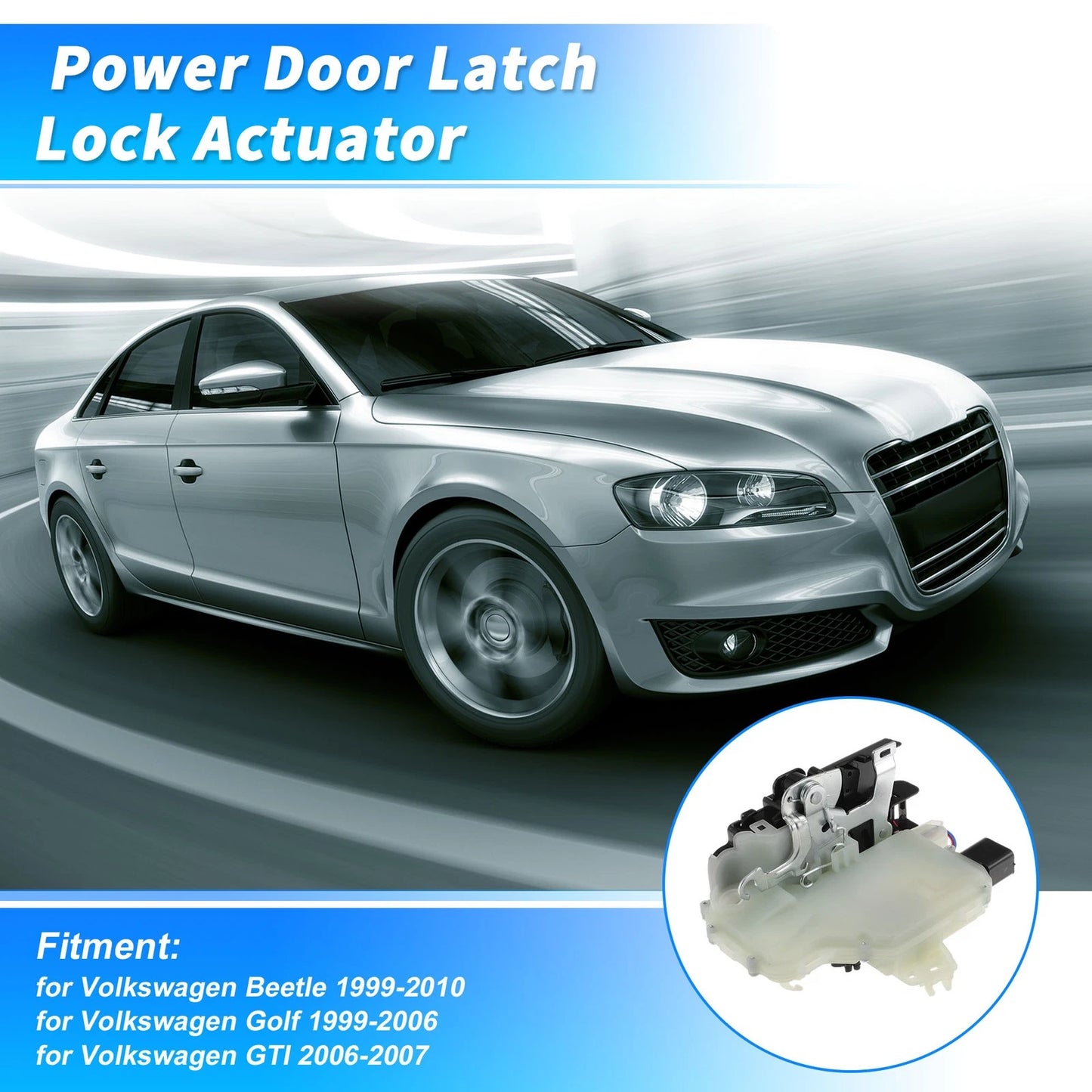 3B1837015AK Front Left Power Door Lock Actuator for Volkswagen Beetle (1999–2010)