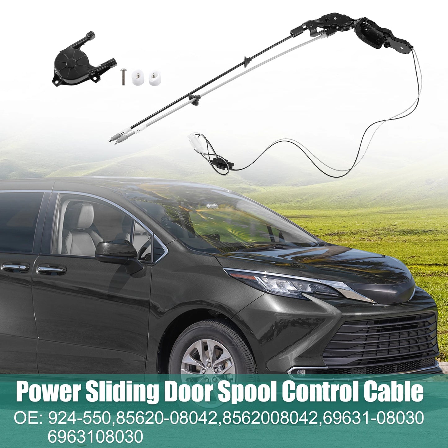 Set of 1 Right Side Power Sliding Door Control Cable for Toyota Sienna (2011–2020)