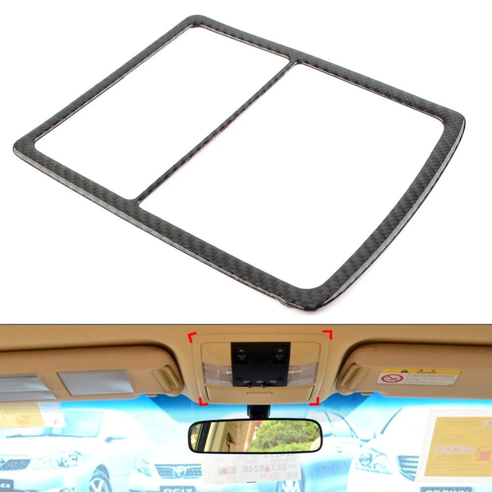Carbon Fiber Overhead Light Cover Trim for Toyota Land Cruiser Prado (2010–2018)