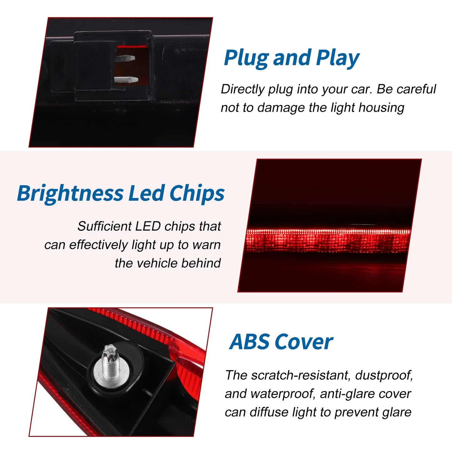 Red LED Third Brake Light for Subaru Outback (2010–2023) No. 84701AJ01A
