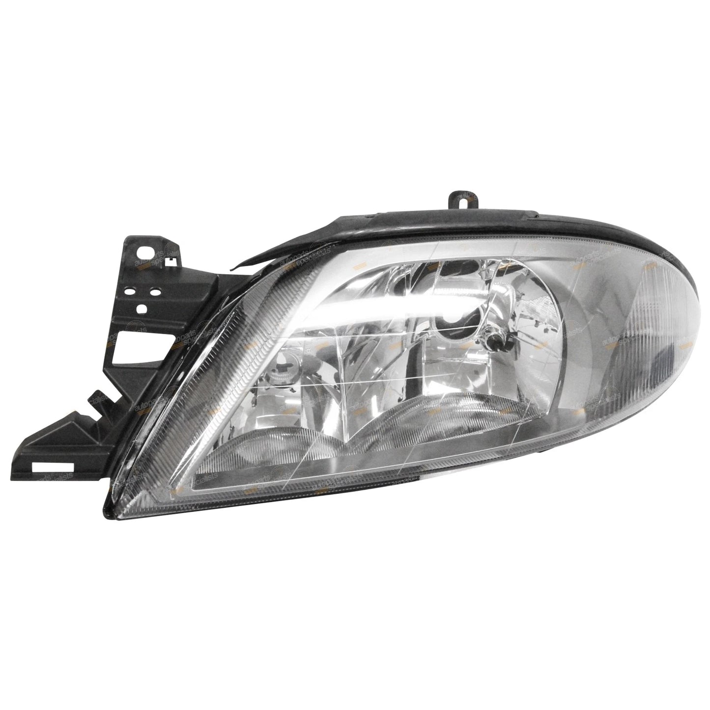 2X Dark Grey Headlights for Ford Falcon AU Series 3 (2001–2002)