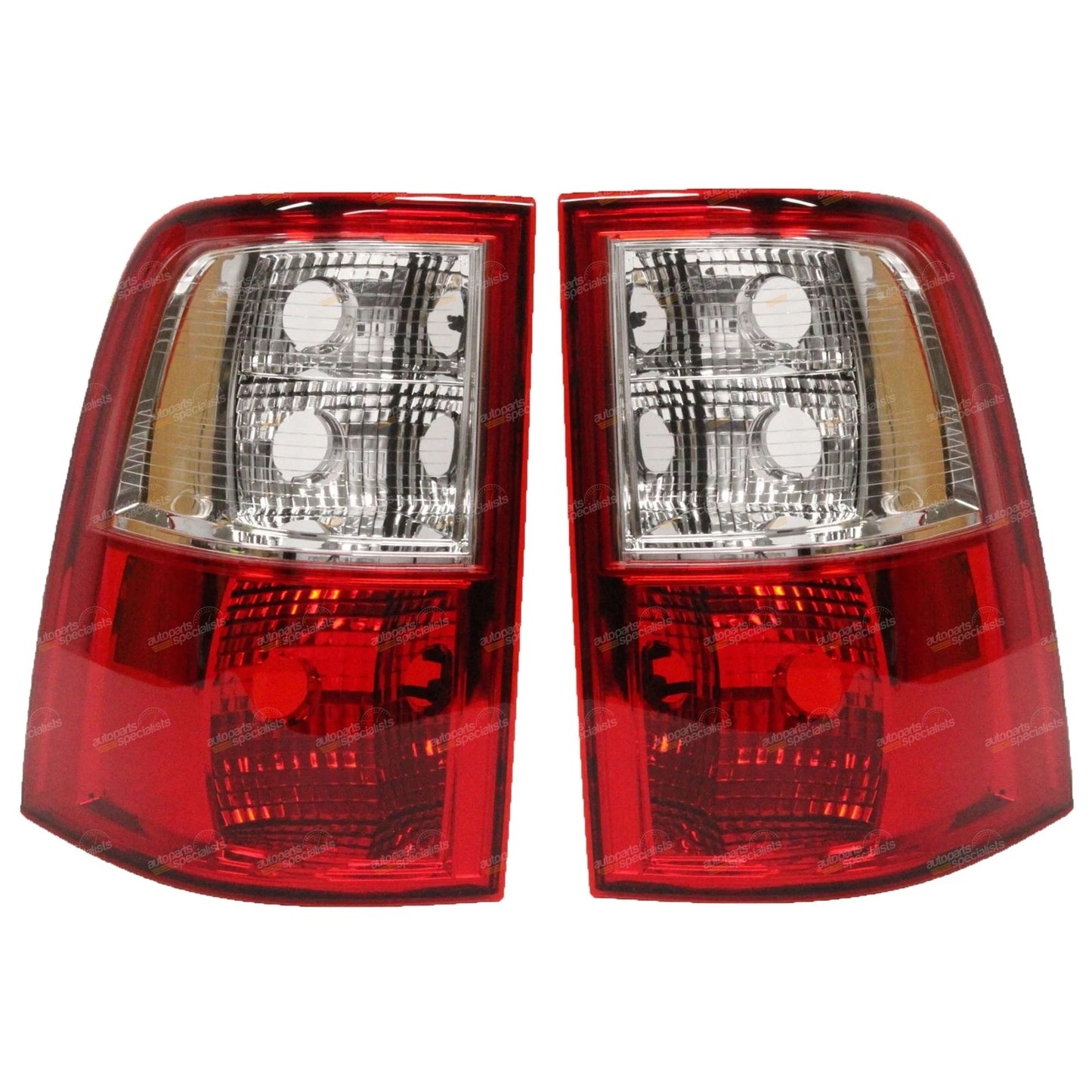 Red/Clear Tail Lights Pair for Ford Falcon FG (2008–2013) UTE
