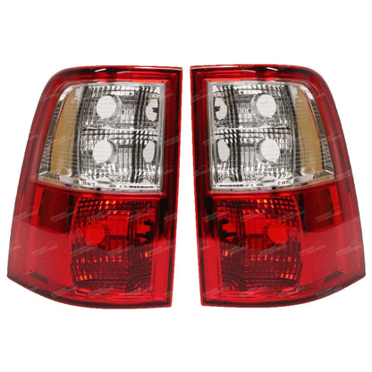 Red/Clear Tail Lights Pair for Ford Falcon FG (2008–2013) UTE