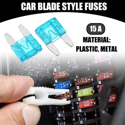 Set of 5 Mini 15AMP APM/ATM Blade Fuses for Car Short Circuit Protection