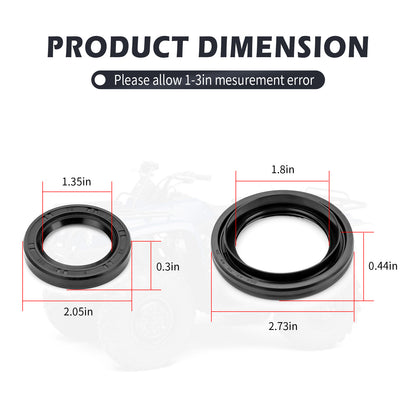 Rear Brake Drum Seals for Yamaha Big Bear Bruin Wolverine Kodiak (1990–2023)