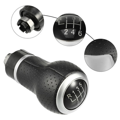Set of 1 Gear Shift Knob for Audi A3 (2003–2013) Black 6 Speed
