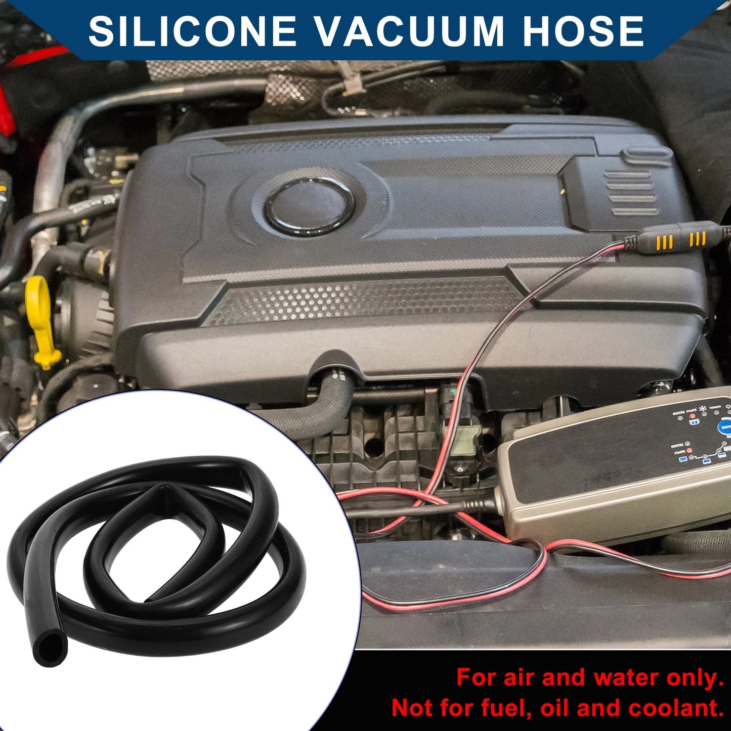 6FT Silicone Vacuum Tubing Hose 11/16" ID 18mm for Air and Water