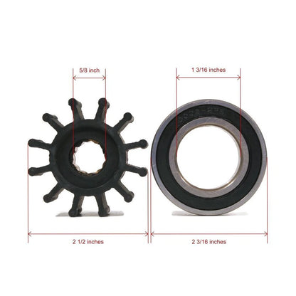 Water Pump Impeller Kit for Volvo Penta 3.0 4.3 5.0 5.7 8.1L (1999–2005)