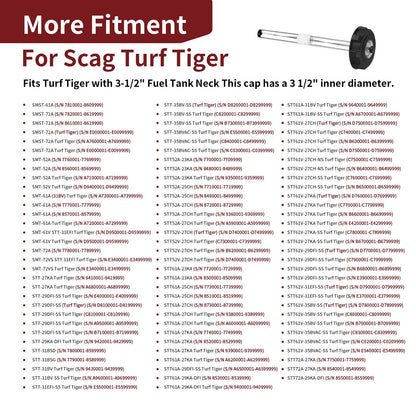 3.5 Inch Fuel Tank Cap with Gauge for Scag Turf Tiger