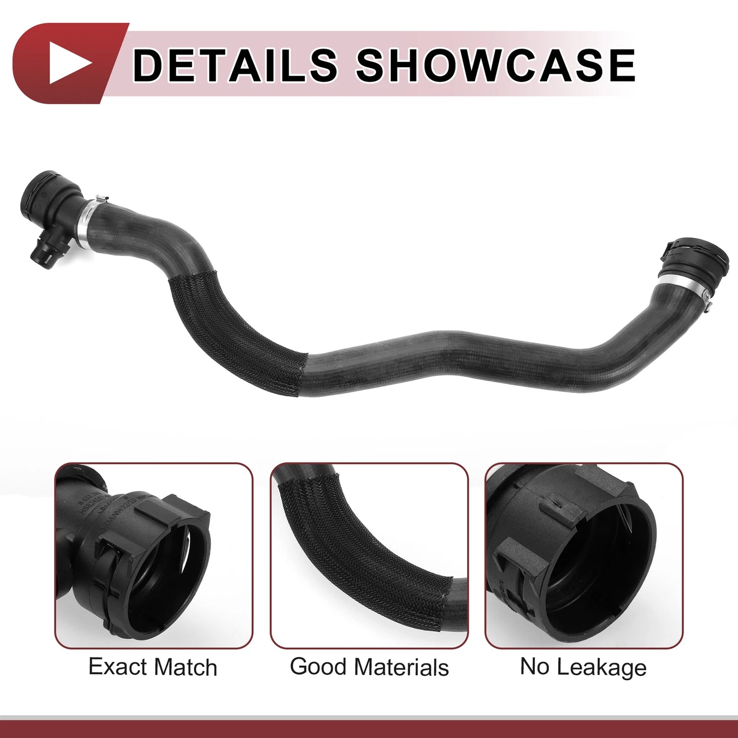 Radiator Coolant Hose for BMW 740i xDrive (2017–2019) No. 17128602871 Rubber