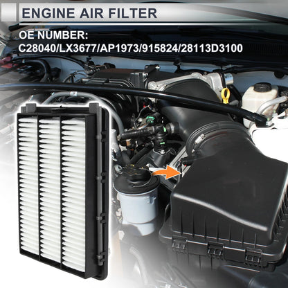 Car Air Filter No.C28040 for Hyundai Tucson TL TLE (2015–2020) 1 Pc