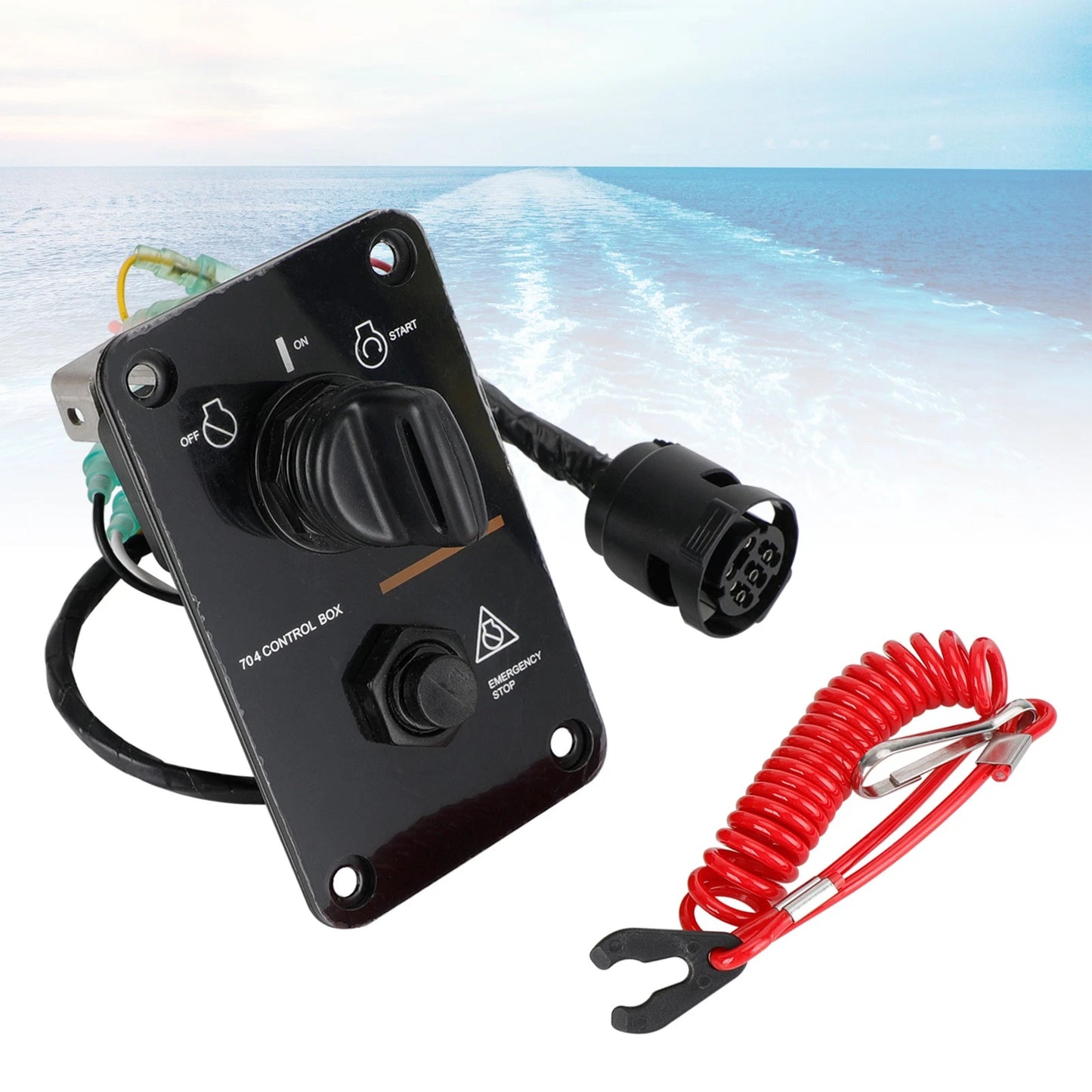 Outboard Motor Key Switch Panel for Yamaha (704-82570-08-00)