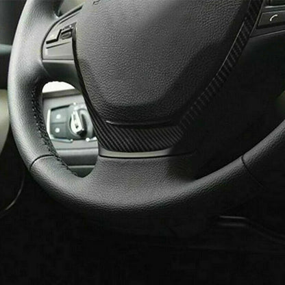 Carbon Fiber Steering Wheel Cover Trim for BMW 3 Series F30 F31 F34 (2013-2015)