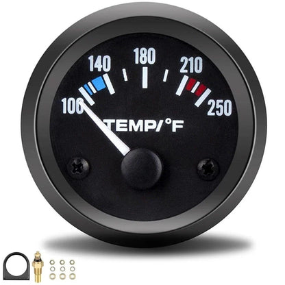 12V 2 Inch 52MM Water Temperature Gauge for Vehicle Use