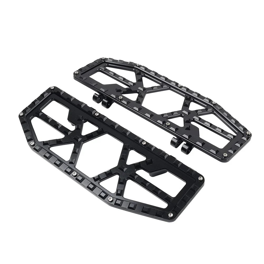 Black Rider Driver Floorboards Foot Pegs for Harley Electra Glide